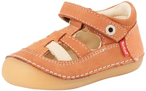 KICKERS Jungen Unisex Kinder SUSHY Mary Jane Schuh, Camel ORANGE, 19 EU von Kickers