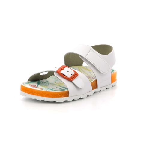 Kickers Jungen Unisex Kinder Sunkro Sandale, Sunshine White, 28 EU von Kickers