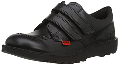 Kickers 1-KF0000435BTW, Unisex-Kinder Oxford Schnürhalbschuhe, Schwarz (black), 12.5 UK Child 31 EU von Kickers