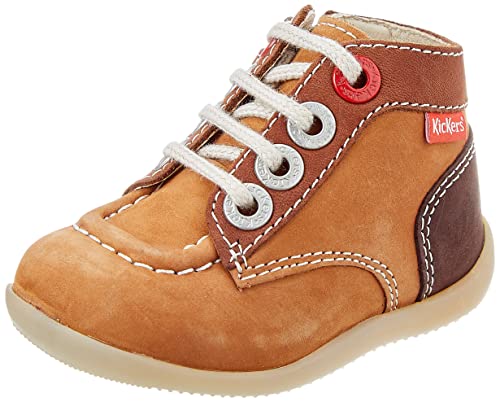 Kickers Baby-Jungen Bonzip-2 Oxford-Schuh, Camel Marron Tricolore, 25 EU von Kickers