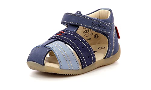 Kickers Bigbazar-2 Sandalen , Jungen, Blau (Bleu Tricolore 53), 18 EU von Kickers