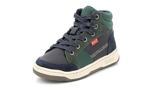 Kickers Baby-Jungen Kickosta Sneaker, Marinegrün, 26 EU von Kickers