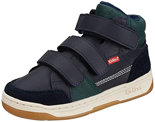 Kickers Baby-Jungen Kroisy Sneaker, Marinegrün, 25 EU von Kickers