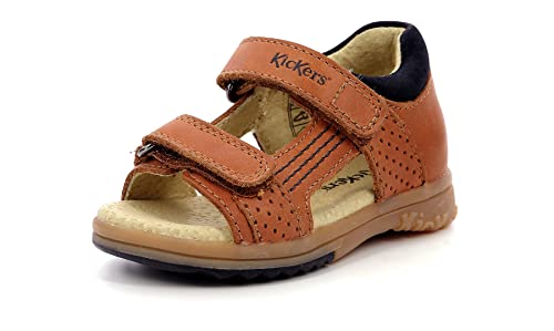 Kickers Baby-Jungen Plazabi Sandale, Camel, 20 EU von Kickers