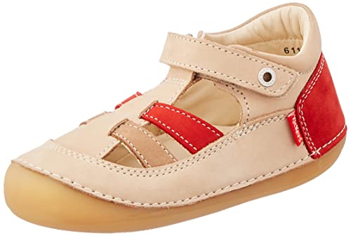 Kickers Baby-Jungen Sushy Oxford-Schuh, Beige Rot, 18 EU von Kickers