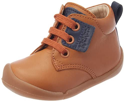 Kickers Baby-Jungen Wazzap Oxford-Schuh, Camel Marineblau, 18 EU von Kickers