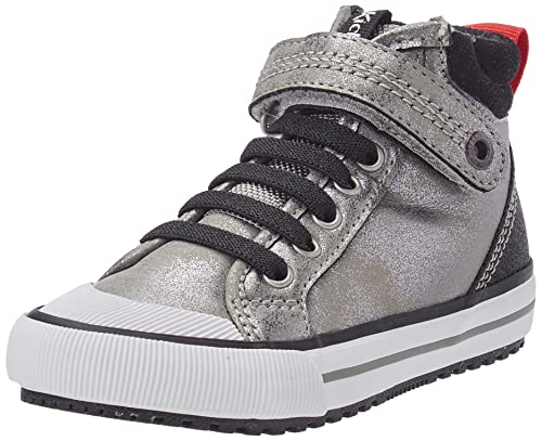 Kickers Baby-Mädchen Geckira Hi Sneaker, Silber Glitter, 26 EU von Kickers