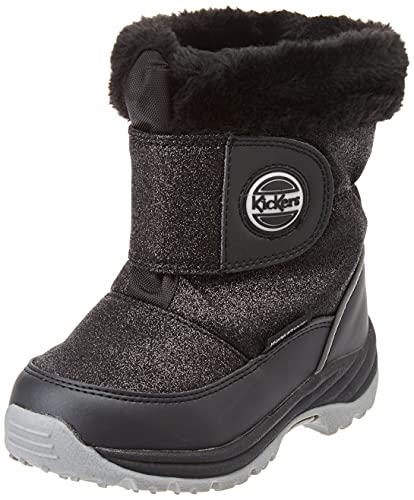 Kickers Jungen Unisex Kinder Jumpsnow WPF Schneeschuh, schwarz glänzend, 22 EU von Kickers