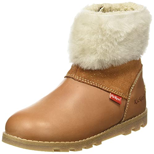 Kickers Baby-Mädchen Nonofur Mary Jane Schuh, Camel glänzend, 21 EU von Kickers