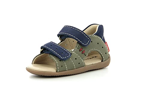 Kickers Boping-2 Sandale, Khaki Blau, 18 EU von Kickers