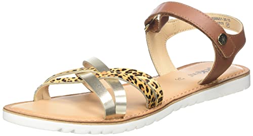 KICKERS Unisex Betternew Sandale, Gold Leopard, 38 EU von Kickers