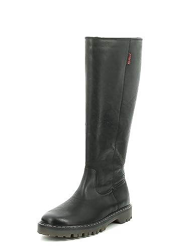 Kickers Damen Kick Deckboster Mode-Stiefel, Schwarz, 37 EU von Kickers