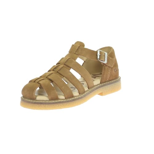 Kickers Damen Kick Lergo Flache Sandale, Camel, 38 EU von Kickers