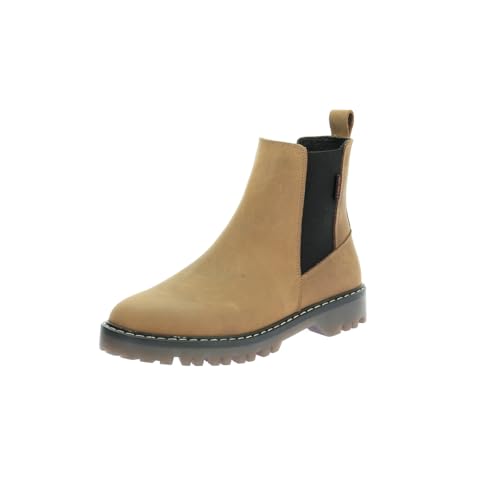 Kickers Damen Kickdeckfit Chelsea-Stiefel, Camel, 38 EU von Kickers