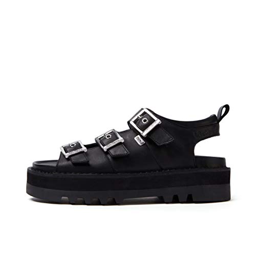 Kickers Damen Knox Lo Buckle Sandall Regenschuh, Schwarz, 39 EU von Kickers