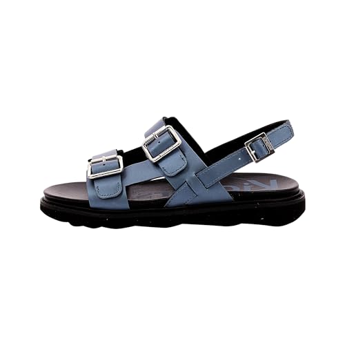 Kickers Damen Neosummer Flache Sandale, Blaues Metall, 37 EU von Kickers