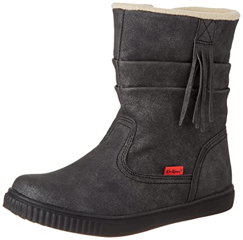 Kickers Damen Rumby Stiefelette, Schwarz Glänzend, 35 EU von Kickers