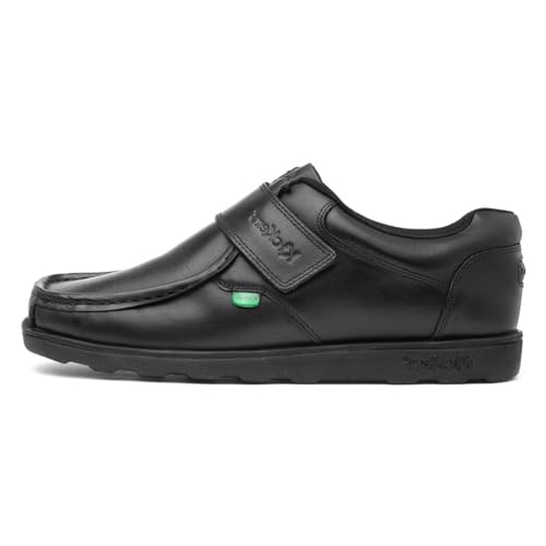 Kickers Herren Fragma Moc Toe Einzelriemen Lederschuhe, Schwarz, 43 EU von Kickers