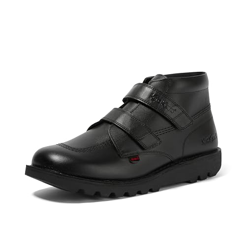 Kickers Herren Kick Hi Vel Ankle Boot | Extra Durable | Comfortable | Easy Fasten Stiefelette, Schwarz, 46 EU von Kickers