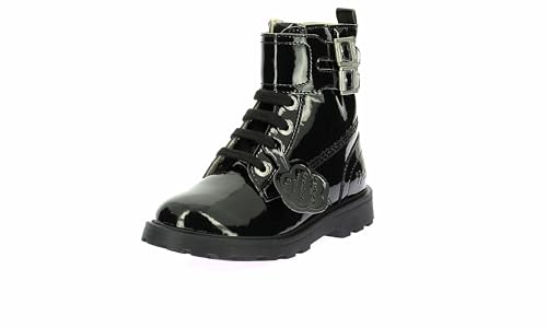 Kickers Jungen Mädchen Kick Blush Stiefelette, schwarz glänzend, 32 EU von Kickers