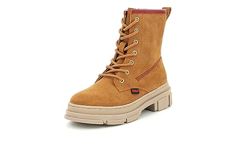 Kickers Jungen Mädchen Kick Goji Stiefelette, Camel Red, 33 EU von Kickers