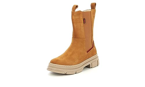 Kickers Jungen Mädchen Kick Goz Stiefelette, Camel Rouge, 34 EU von Kickers