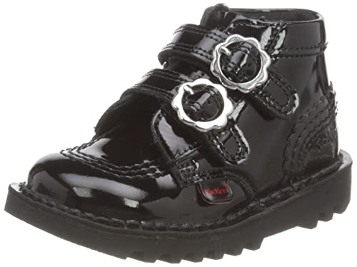 Kickers Jungen Mädchen Kick Hi Vel Bloom Ankle Boot Stiefelette, Schwarz, 23 EU von Kickers