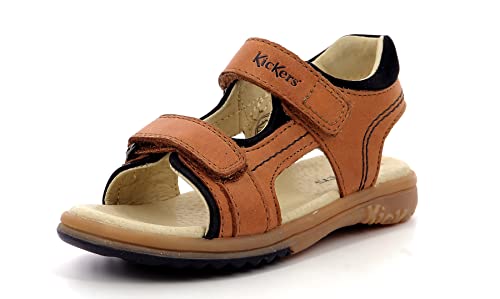 Kickers Platino Sandalen , Jungen, Braun (Camel 114), 25 EU von Kickers