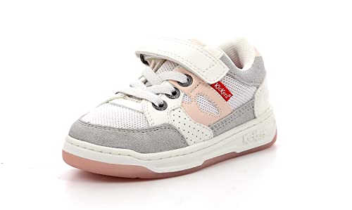 Kickers Jungen Unisex Kinder Kikouak Sneaker, Blanc Rose, 22 EU von Kickers