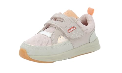 Kickers Jungen Unisex Kinder Kikustom Sneaker, Rose Clair Beige Orange, 28 EU von Kickers