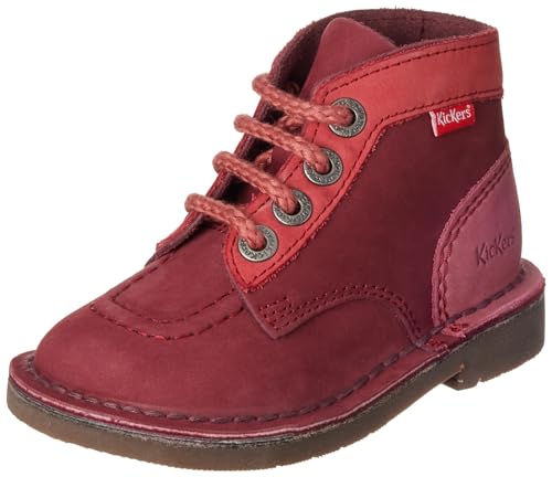 Kickers Jungen Unisex Kinder Kick Kragen Stiefelette, Dreifarbiges Rosa, 34 EU von Kickers