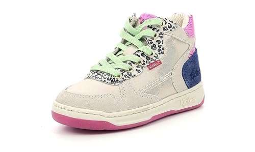 Kickers Jungen Unisex Kinder Kicklax Sneaker, Multicolor Leopard, 30 EU von Kickers