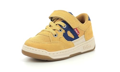 Kickers Jungen Unisex Kinder Kikouak Sneaker, Camel Marine, 32 EU von Kickers