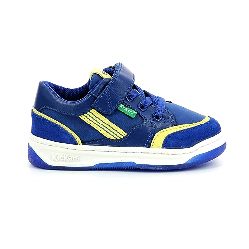 Kickers Jungen Unisex Kinder Kouic Sneaker, Marineblau Gelb, 33 EU Kickers Jungen Unisex Kinder Kouic Sneaker, Marineblau Gelb, 33 EU von Kickers