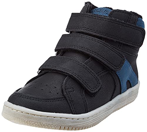 Kickers Jungen Unisex Kinder Lohan Sneaker, Blau/Schwarz, 20 EU von Kickers