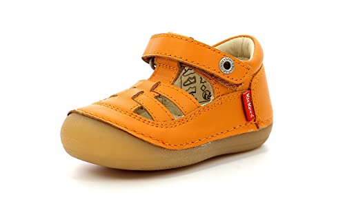 Kickers Jungen Unisex Kinder Sushy Mary Jane Schuh, Orange, 18 EU von Kickers