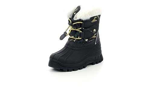 Kickers Jungen Unisex Kinder Sealsnow Schneestiefel, Khaki Aquatic Prints, 26 EU von Kickers