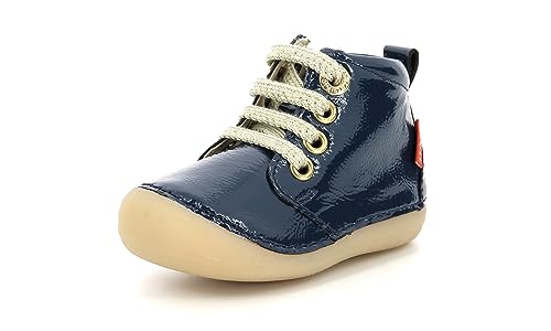 Kickers Jungen Unisex Kinder Sonizip Oxford-Schuh, Blu (Blauer Lack), 23 EU von Kickers