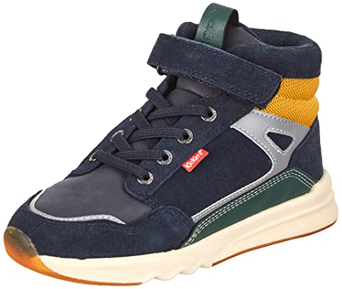 Kickers Kikafar Sneaker, Marineblau, Grün, Gelb, 28 EU von Kickers