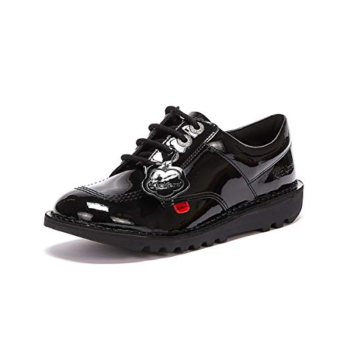 Kickers Lo Core Patl Jf, Unisex-Kinder Derby Schnürhalbschuhe, Schwarz (Black), 39 EU (6 UK) von Kickers