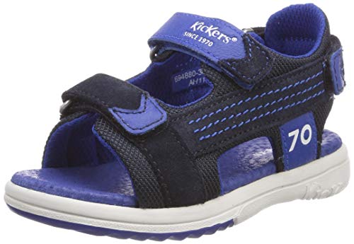 Kickers Plane Peeptoe Sandalen, Marineblau 103, 33 EU von Kickers