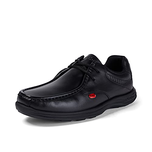 Kickers Reasan Lace Leather Am, Herren Brogue Schnürhalbschuhe, Schwarz (Black), 40 EU von Kickers