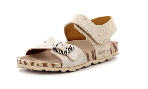 Kickers Sunkro Sandale, Zebra Silber, 38 EU von Kickers