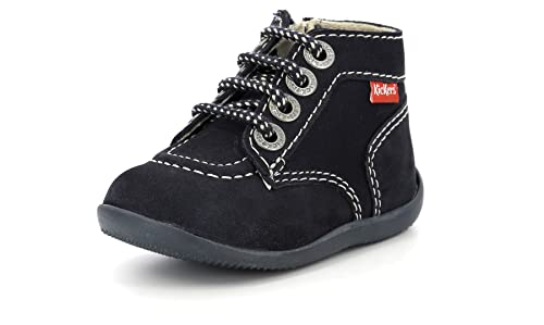 Kickers Unisex Kinder BONZIP Stiefel, Blau (Marine Perm 10) von Kickers