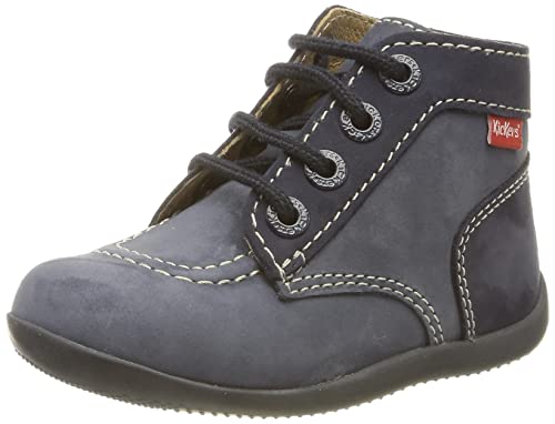 Kickers Bonbon_695075-10 Lauflernschuhe , Unisex Baby , Blau (Bleu Denim Perm 53), 18 EU von Kickers