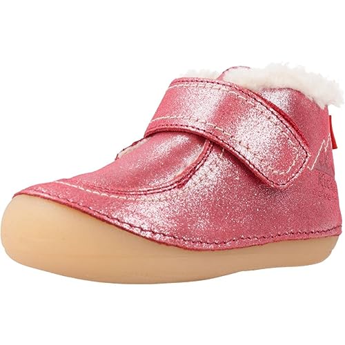 Kickers Unisex Baby Somoons Mary Jane Schuh, Glitterrosa, 18 EU von Kickers