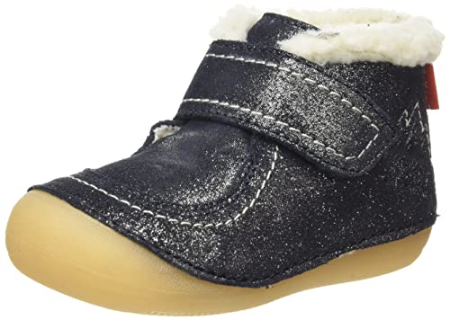 Kickers Unisex Baby Somoons Mary Jane Schuh, Marine Glitter, 18 EU von Kickers