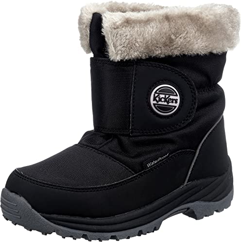 Kickers Unisex Jumpsnow WPF Schneestiefel, Schwarz, 35 EU von Kickers