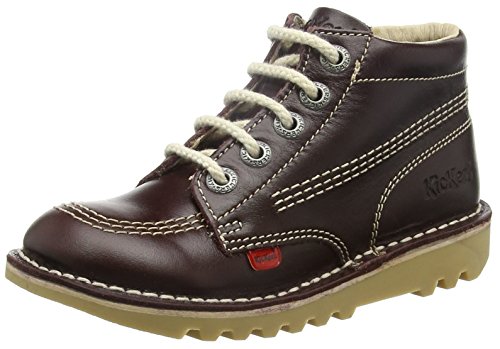 Kickers Unisex Kick Hi Core Junior Stiefel, Rot (dunkelrot) ,39 von Kickers