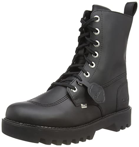 Kickers Unisex Kizziie Schnürschuh Halblange Stiefel, Schwarz, 44 EU von Kickers